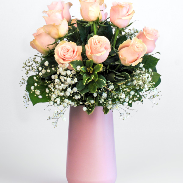 Modern Love Pink Rose Bouquet