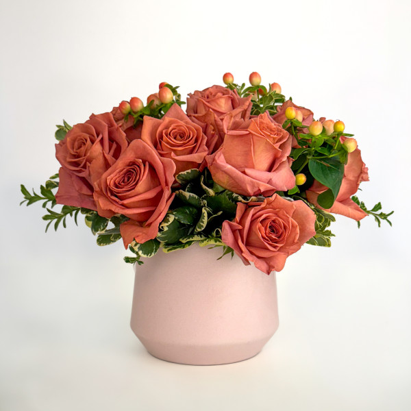 Blushing Barista Rose Bouquet