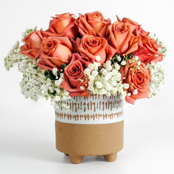 Luscious Latte Dozen Rose Bouquet