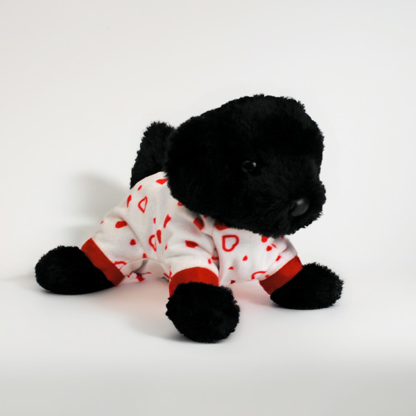 Black Lab Pajama Plush Dog