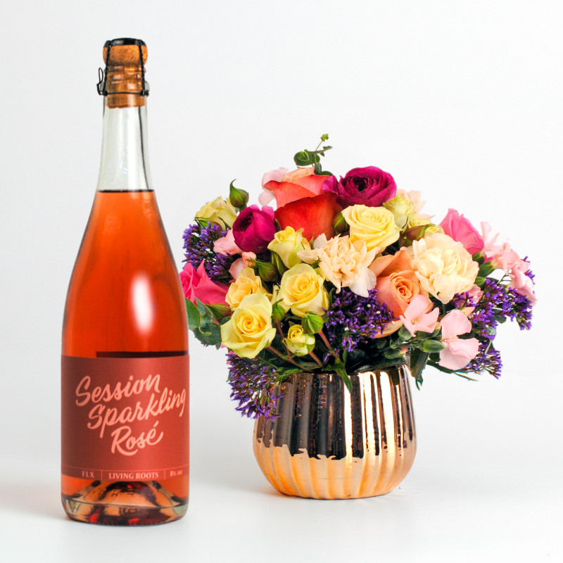 Garden Glamour Wine Duo - Same Day Delivery