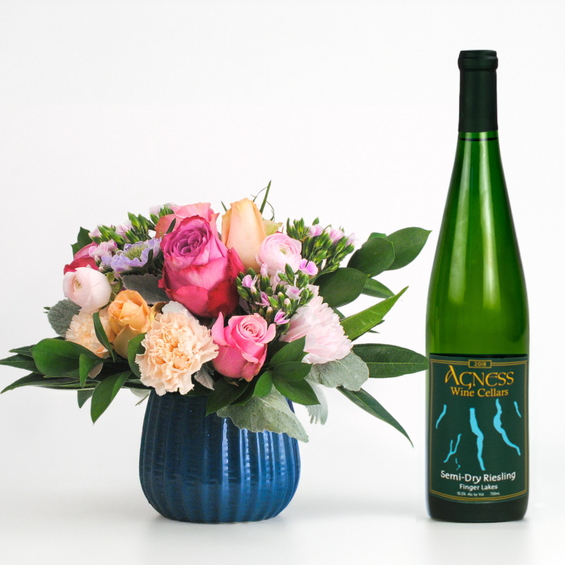 Tranquil Teal Wine Pairing - Same Day Delivery