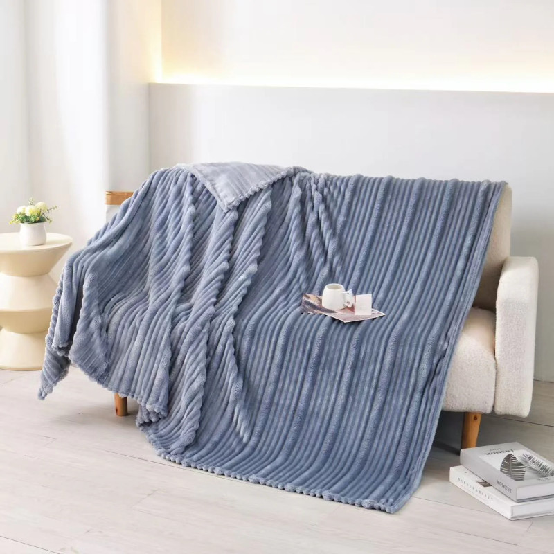 Fluffery Cuddle Blanket Blue Smoke - Same Day Delivery