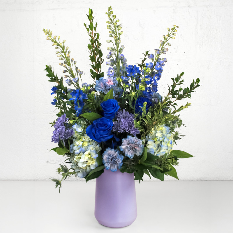 Ethereal Blue Bloom Bouquet - Same Day Delivery