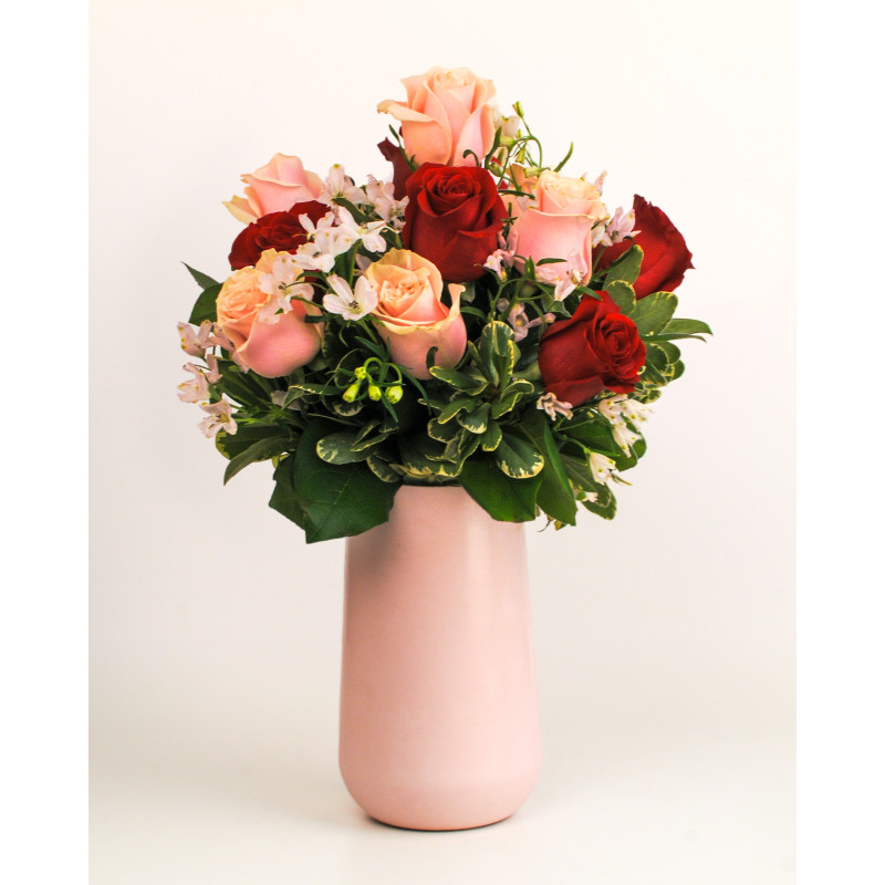 Romantic Duet Rose Bouquet - Same Day Delivery