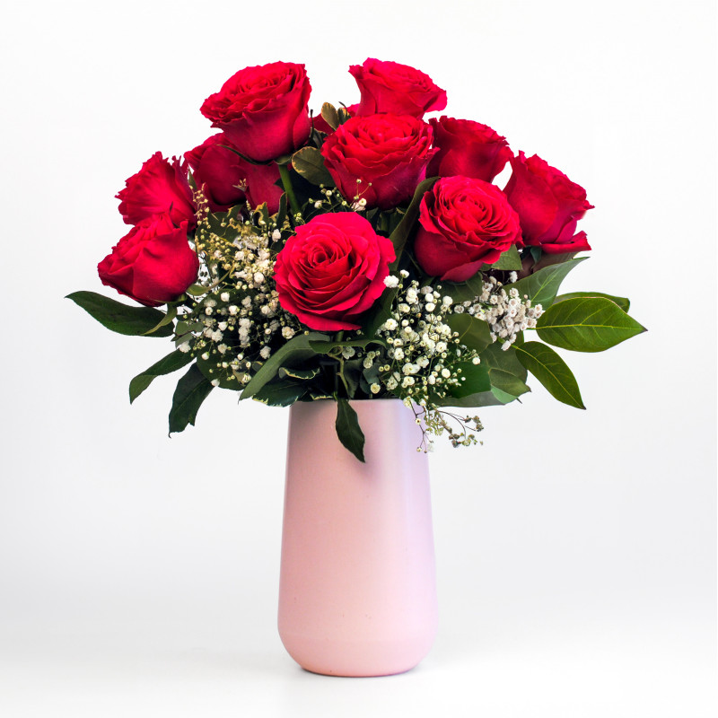 Modern Love Hot Pink Rose Bouquet - Same Day Delivery