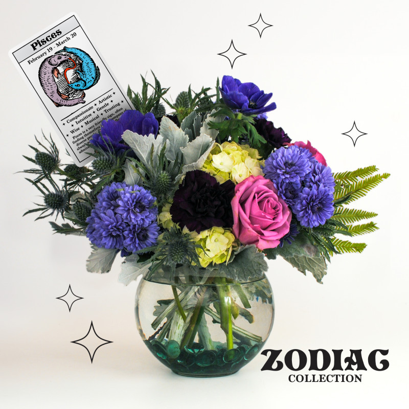 Zodiac Collection PISCES Bouquet - Same Day Delivery